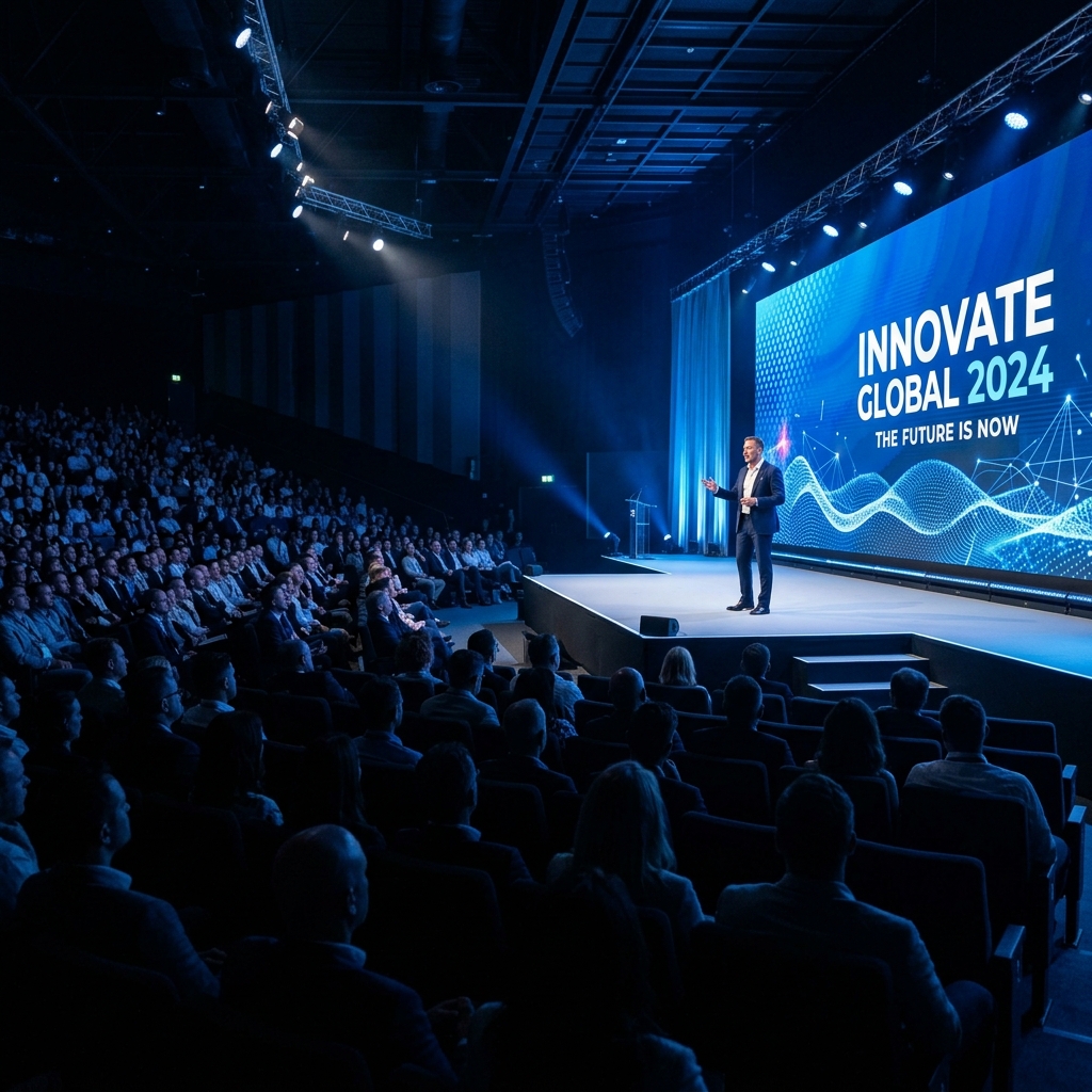 Conference keynote stage